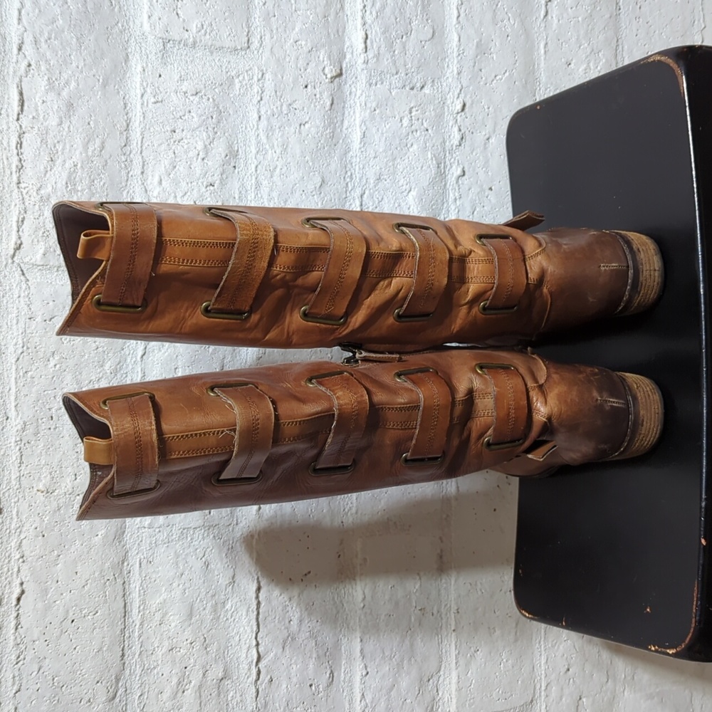 Arturo Chiang Leather Boots 8.5 - Picture 4 of 10